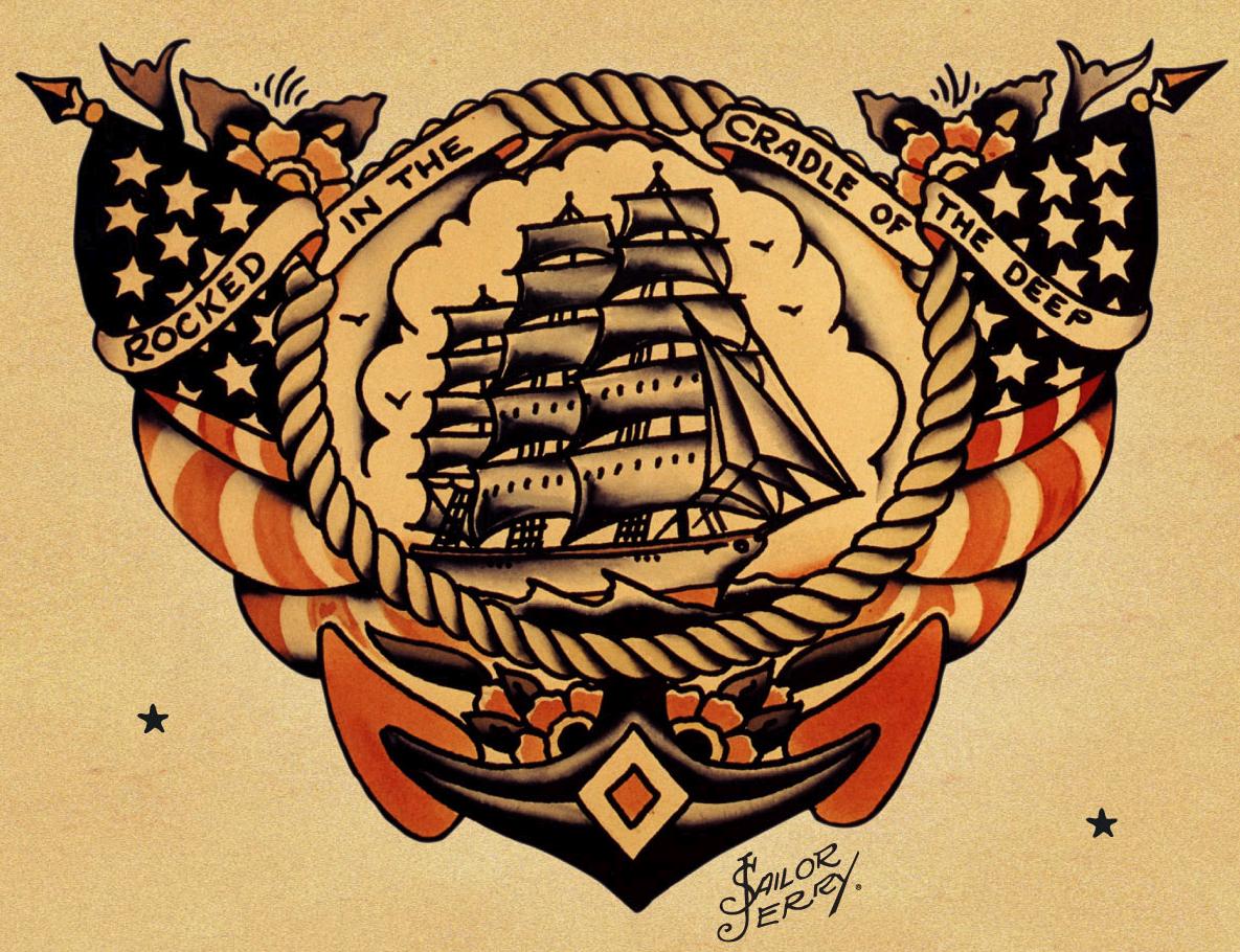 Sailor Jerry Sailboat Tattoo