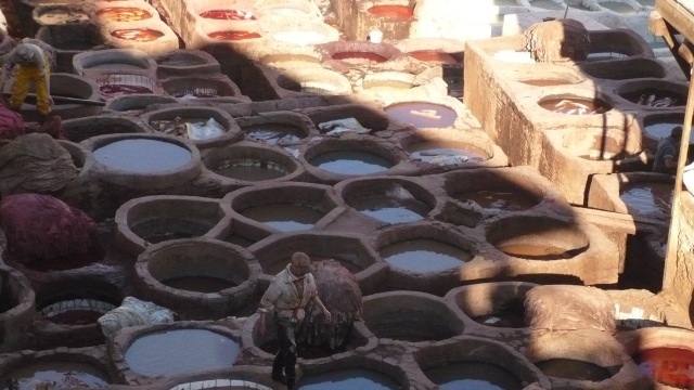 tannery fez morocco